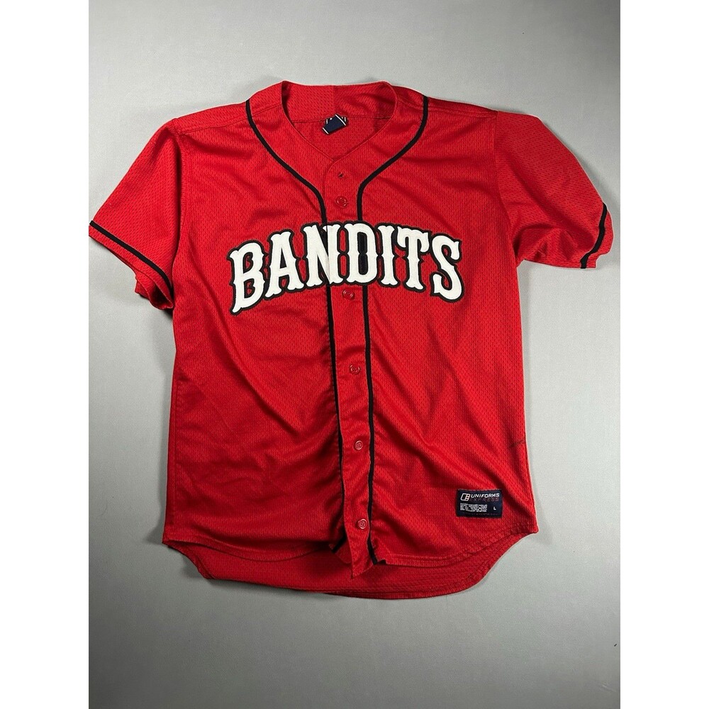 2000’s Vintage Uniforms Express Bandits #24 Baseball Jersey Red Black Size L